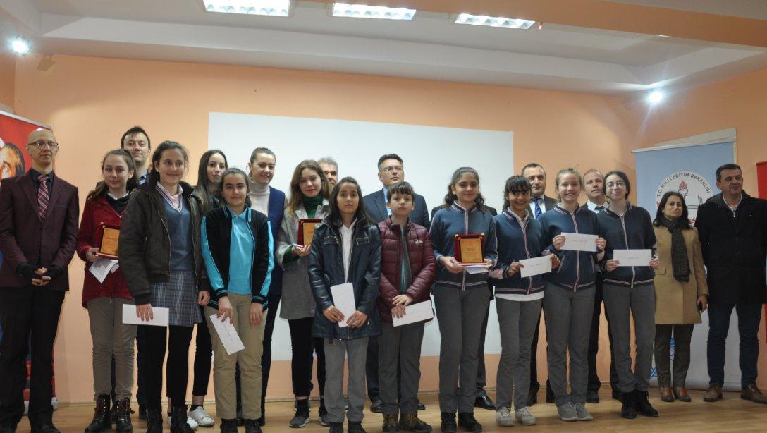  Müdürlüğümüzün İlçemiz Okulları Arasında Düzenlediği "2019´a MEKTUP" Konulu Yarışmanın Ödül Töreni