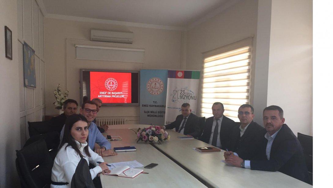Edirne'de Eğitimde Başarıyı Arttırma Projesi 1. Dönem Sonu Değerlendirme Toplantısı Yapıldı